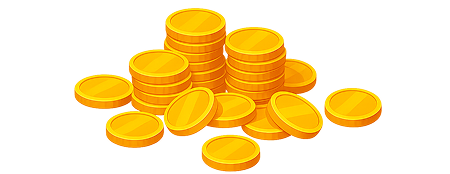 Coins representing affiliate earnings
