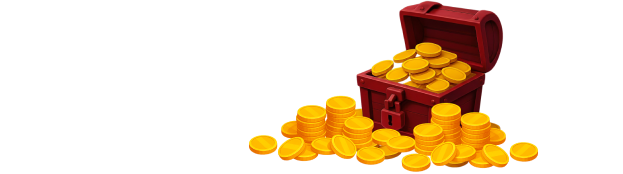 Treasure chest and coins for top tier commissions